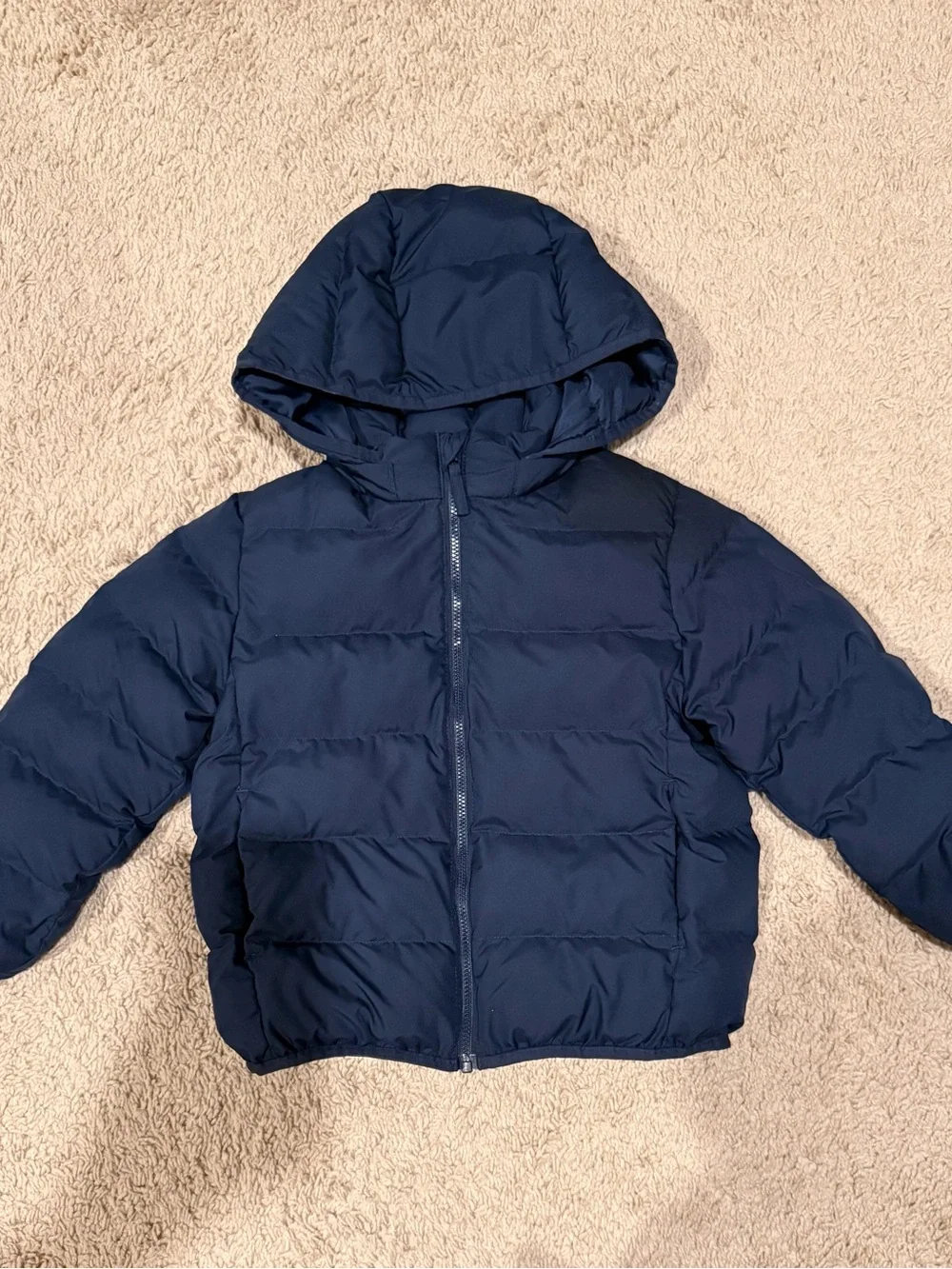 Uniqlo Kids Navy Hooded Puffer Jacket